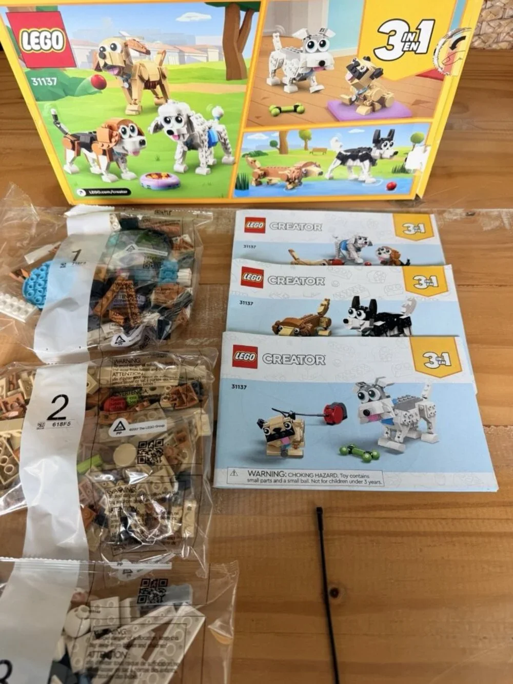 LEGO Creator # 31137 Adorable Dogs RETIRED 475 Pieces New Open Box